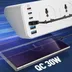 10 راهی برق الدینو 3 عدد USB و 3 عدد تایپ سی مدل SC10610-C